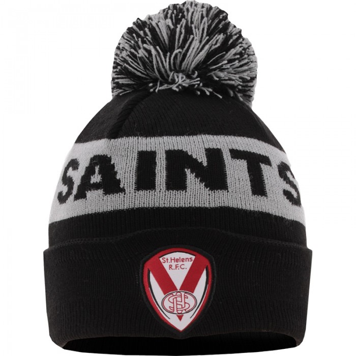 2024 SAINTS Black and Grey Bobble Hat