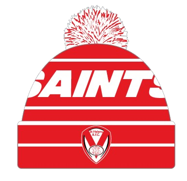 SAINTS Striped Bobble Hat